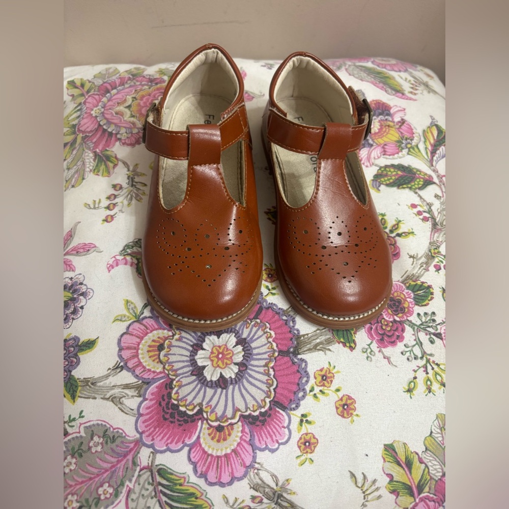 Classic Brown Kids Shoes